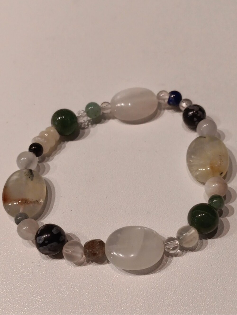 Handmade Multicolor Stone Beaded Bracelet - Natural Gem Accent